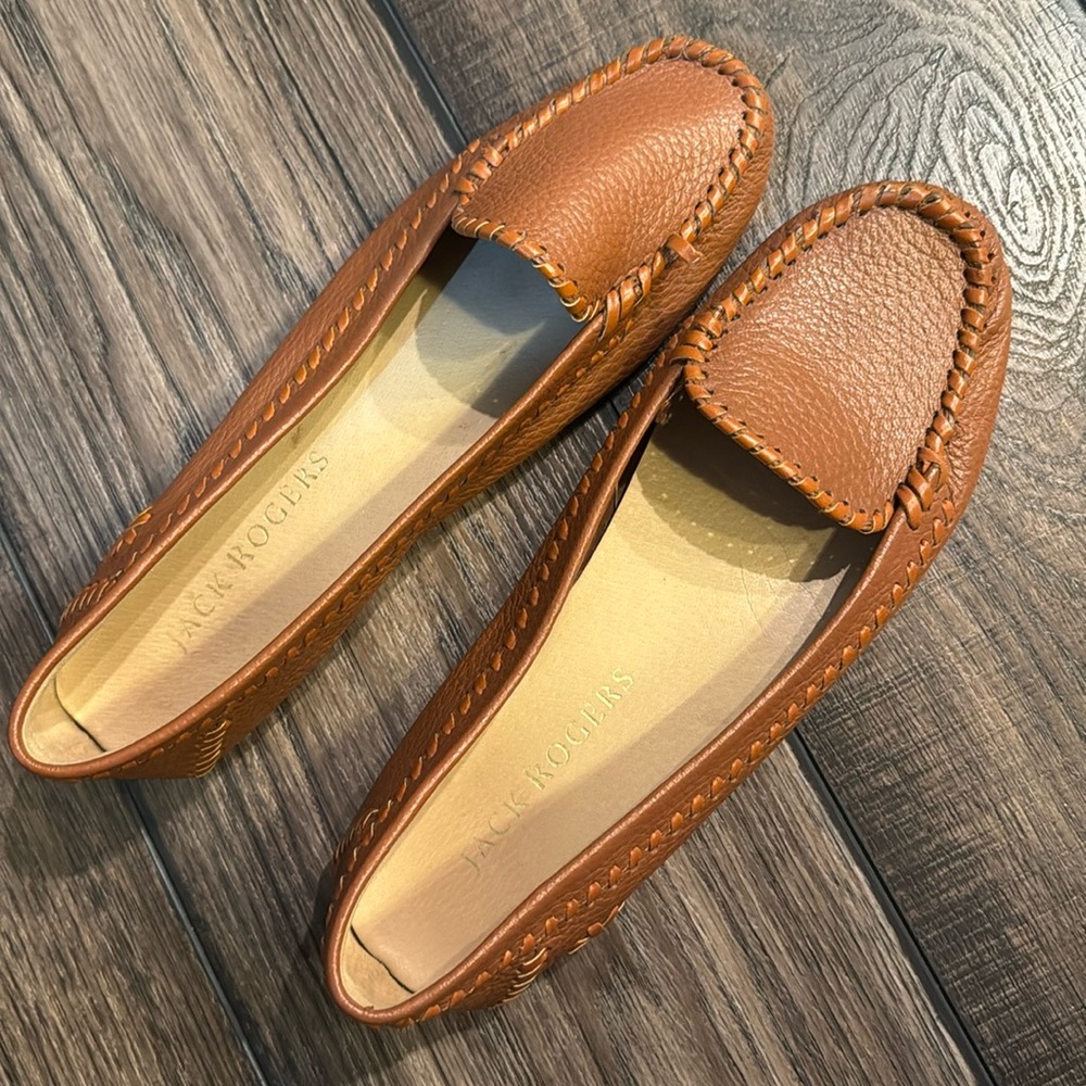 Jack Rogers Leather Mocassin Loafers